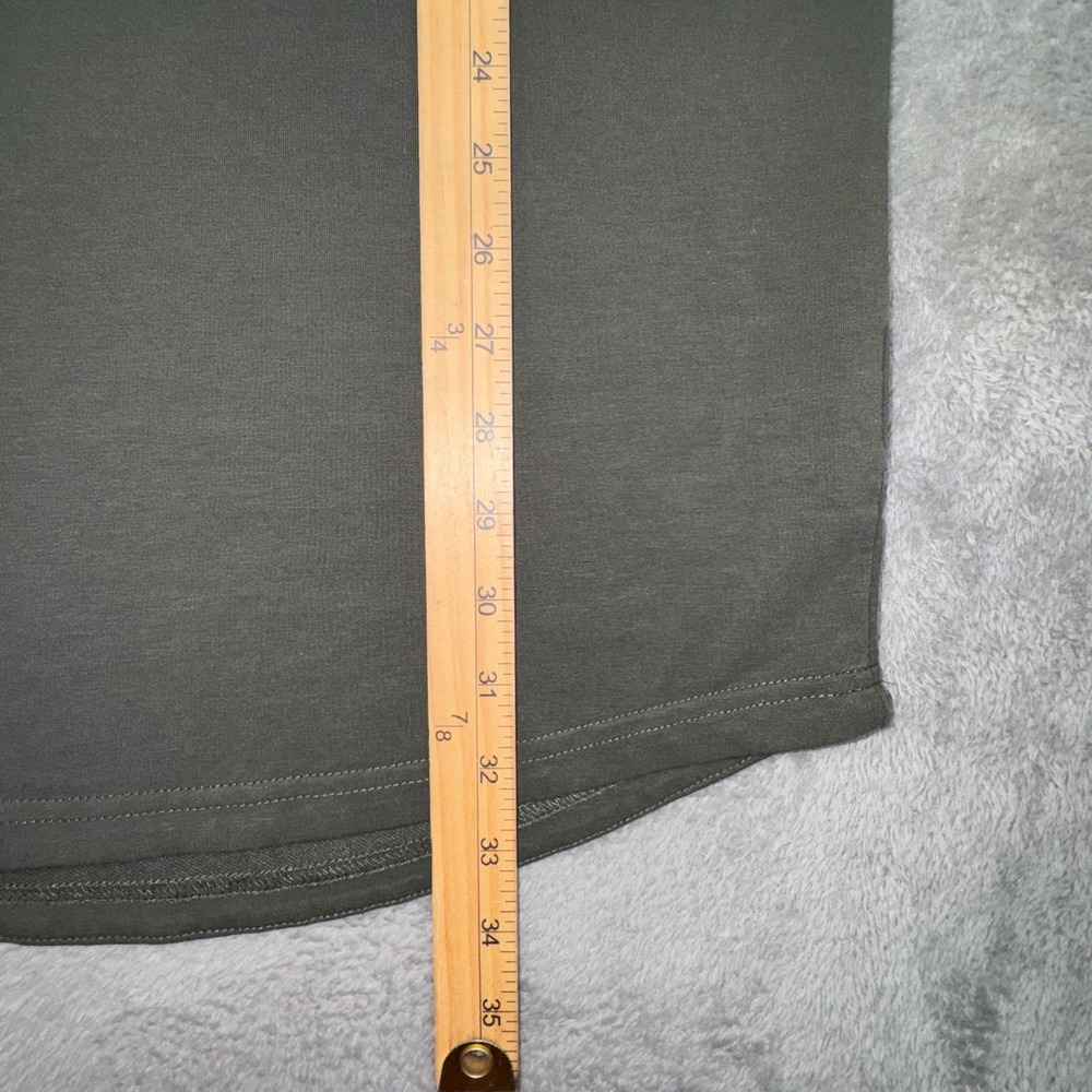 BYLT Lux Polo Shirt Mens 3XL Olive Green Excellent Split V-Neck Short Sleeve - Picture 6 of 10